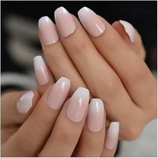 Conjunto de unhas postiças curtas, 24 peças, desenhos de linha dourada, unhas postiças fofas e vestíveis, cobertura completa, unhas postiças dress up