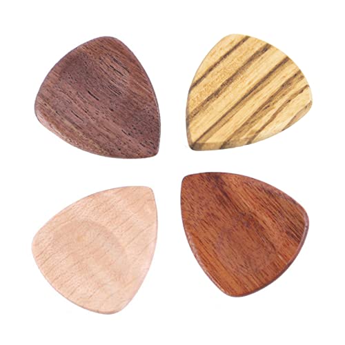 Médiators En Bois Médiators Guitare Acoustique Médiators Ensemble De 4 Médiators Flexibles Qualité Supérieure Pour… - Les Beatles, Paul McCartney, John Lennon, RIngo Starr, George Harrison Médiators En Bois Médiators Guitare Acoustique Médiators Ensemble De 4 Médiators Flexibles Qualité Supérieure Pour…