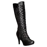 Ellie Shoes Women's 414-Mary Boot, Black, 8 M US