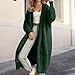 Angxiwan Blaue Strickjacke Damen Strickjacke Lang Oversize Grobstrickjacke Herbst Dicker Strickjacken Grobstrick Strickcardigan Offene Strickmantel Flauschiger Damenstrickjacke Damen Sweatshirt