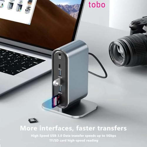 Image of Tobo USB C HUB 12-in-1, USB C Docking Station