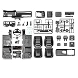 RC Car Parts Full Interior Body Shell Cab Seat Kit for 110 RC Crawler Car Traxxas TRX4 1979 Blazer - Black