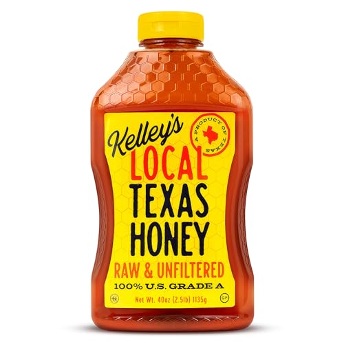 Kelley's Local Texas Honey, 40 oz – 100% Pure, Raw & Unfiltered –...