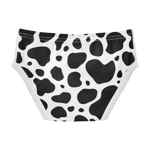 Little Boys Briefs Cow Print Soft Cotton Toddler Underwear in Sizes 2/3t, 4t, 5t, 6 and 82