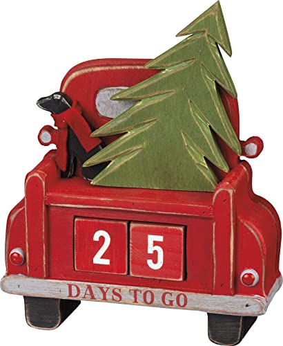 Primitives-by-Kathy-Christmas-Countdown-Blocks-Carved-Truck Primitives by Kathy Christmas Countdown Blocks Carved Truck