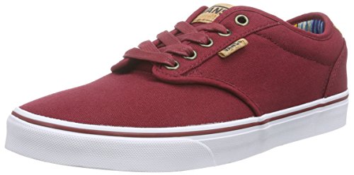 Image of Vans M Atwood Deluxe, Men's Low-Top Sneakers, Red ((10 Oz Canvas) BIK, 7.5 UK (41 EU)