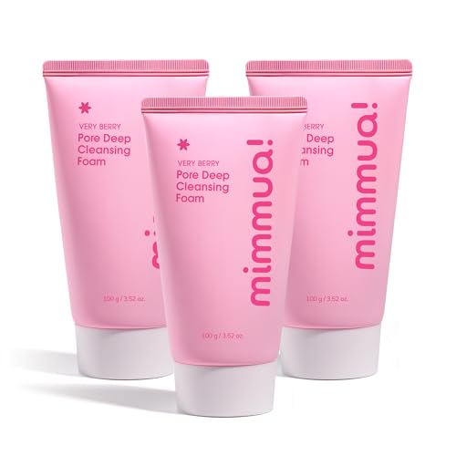 Image of VERY BERRY Pore Deep Cleansing Foam | Berry Complex + Fermented Ingredients for Moisture & Healthy Glow | Gentle Exfoliating Face Scrub for Bumpy Skin | Pore Cleanser | 100g / 3.52 FL OZ, 3pcs