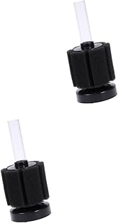Mipcase Filtro De Aquário Esponja De 2 Peças Para Água De Tanque E Pequeno Canto De Peixe Bioquímico Camarão Fritar Betta Filtro Preto-Espuma De Filtro Macio De Aquário Filtros De Aquário