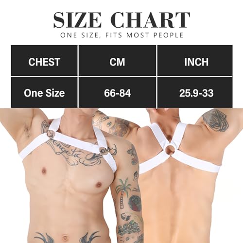 Image of Mens Harness Belt Nylon Elastic Body Shoulder Strap Sexy Halter Club Wear Cosplay Costume