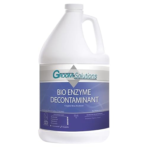 Groom Soultions Bio Enzyme Decontaminant, Complete Urine Treatment for Carpet and Upholstery, 1 Gallon