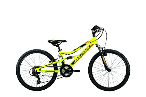  ATALA Nuova MTB 2020 Mountain Bike Storm VB 21V Colore Giallo Neon - Nero - rosso da 130cm