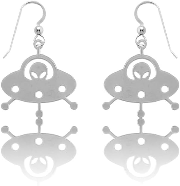 Alien UFO Earrings: Stainless Steel Space Jewelrylogo