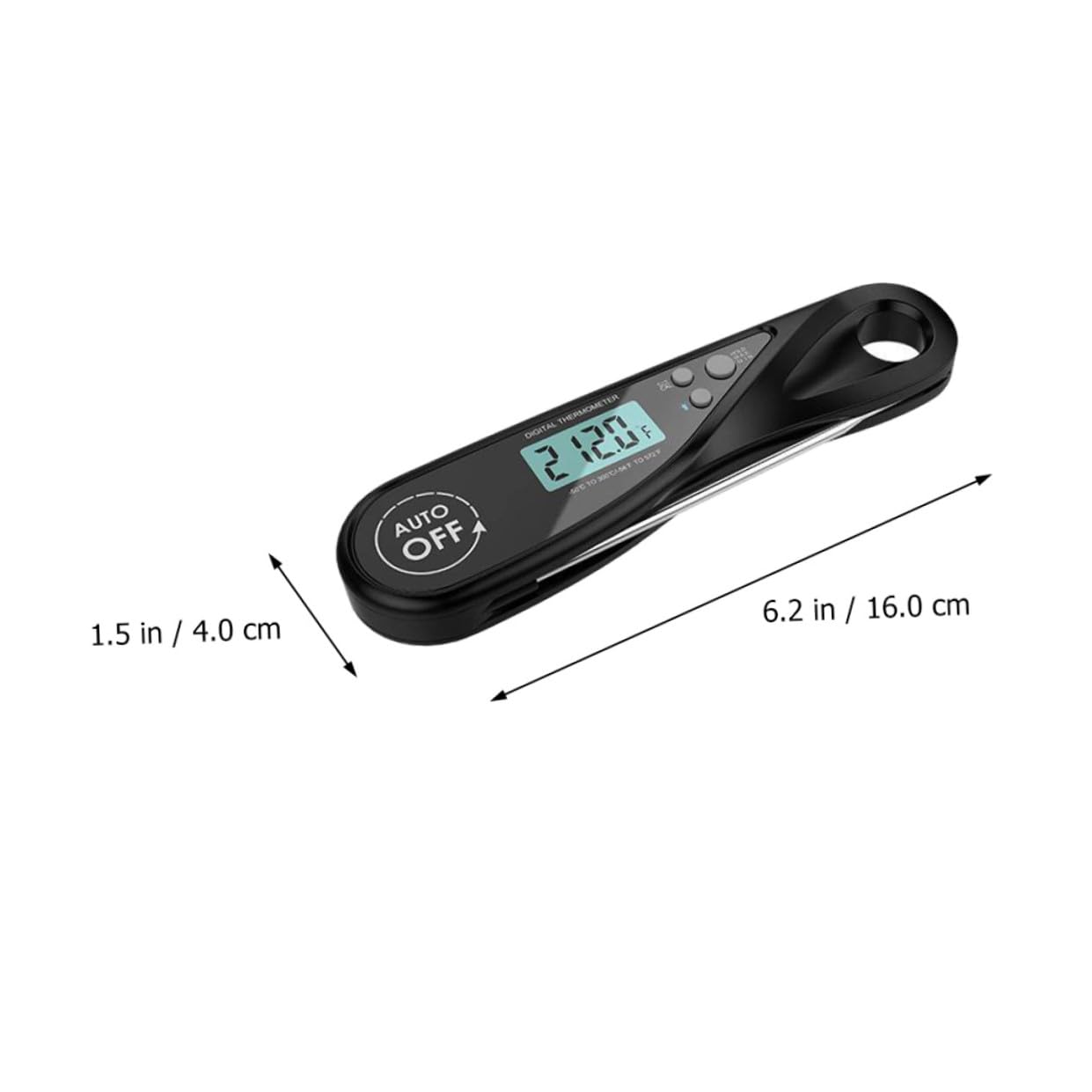 TOPBATHY Lot De 2 Thermomètres À Viande Numériques Pliables - Alimentaire À Lecture Instantanée Pour Barbecue Cuisine Restaurant Usage Domestique