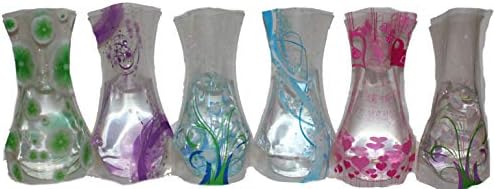 Plastic Foldable Flower Vase 6-pieces (Just Like the Picture)