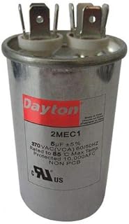 Run Capacitor,5 MFD,370V,Round