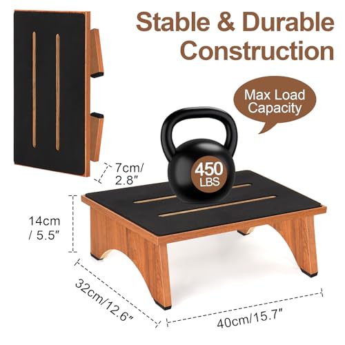 Taburete plegable de madera interior y exterior para alcanzar armarios 3