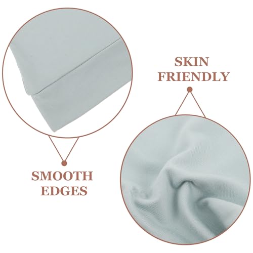 Gorros de algodón para bebés recién nacidos, pack de 6 gorritos elásticos unisex 3