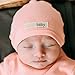 L'ovedbaby Unisex-Baby Newborn Organic Cute Cap, Coral, New Born