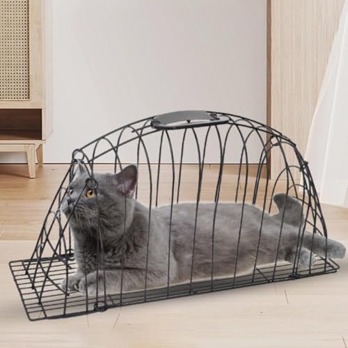 Jaula de acero inoxidable para gatos de baño resistente multiusos 7