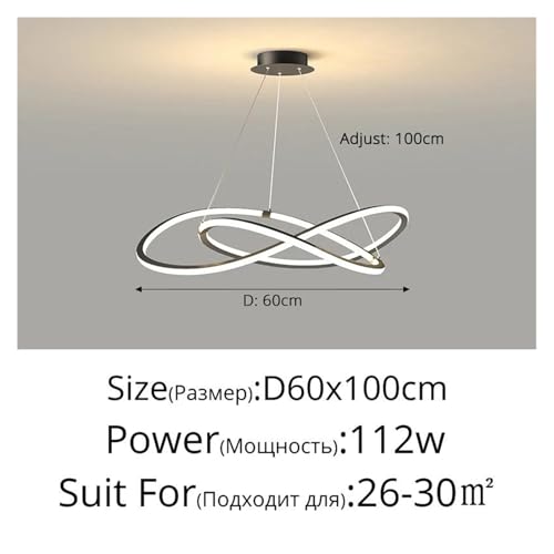 Suspension de restaurant nordique lustre table à manger blanc dimmable - 3