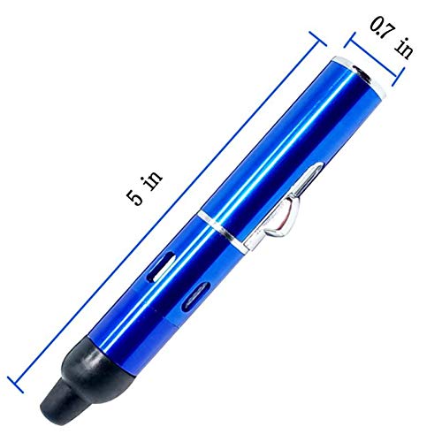 Butane Torch Lighter, Fengfang Metal All-In-One Tube Built-In Detachable Refillable Butane Torch Handheld Lighter (1 Pack Blue) #TOP2