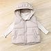 Girls Warm Puffer Vest Coat Winter Zip Up Insulated Sleeveless Jacket Fashion Thermal Down Vests With Hood for 4-15Y