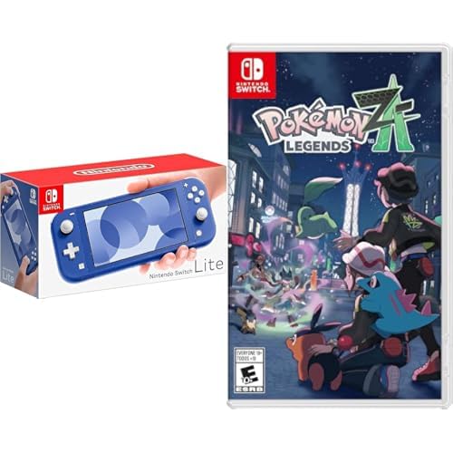 Nintendo Switch Lite Blue Console + Pokémon Legends: Z-A Game Bundle