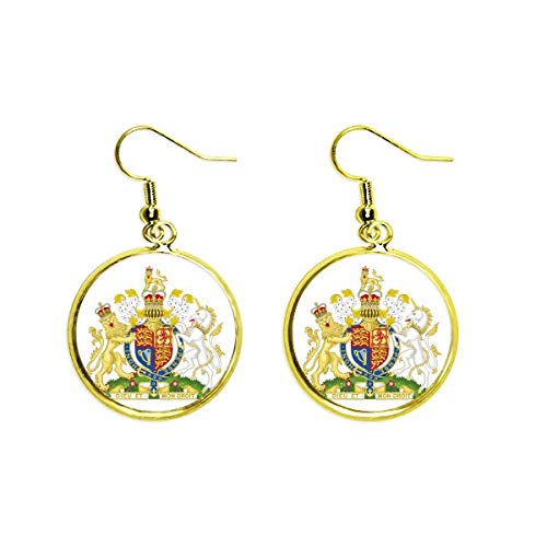 Pendientes de Europa y Reino Unido dorados ideales para lucir en cenas y eventos culturales