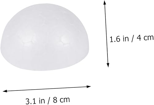 Miniatura 3 de EXCEART 30 bolas de espuma para manualidades, bolas de espuma blanca de 6 pulgadas, accesorios de graduación, modelo de sistema solar, decoración de