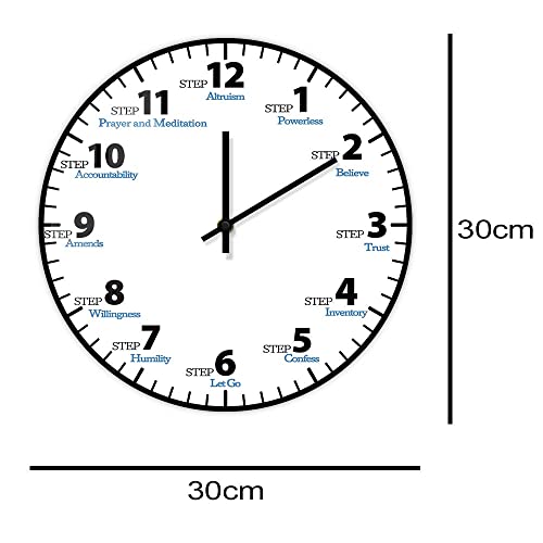 Reloj de Pared Analógico Silencioso 12 Pulgadas Acrílico miniatura 4