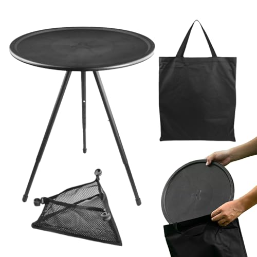 Mesa Fácil de Plegar para Camping y Exteriores - Mesa Plegable - Escritorio Plegable Portátil con Altura Ajustable para Exterior Acampada Jardín Playa Barbacoa Picnic Viajes