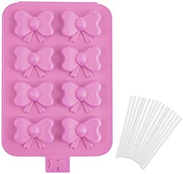 HABI 5563 Pastel 8 Cakepop Mould, Silicone/Polypropylene, Multi-Colour