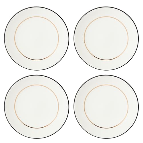Kate Spade New York Make It Pop Dinner Plate, S/4, 6.90, Black/Gold