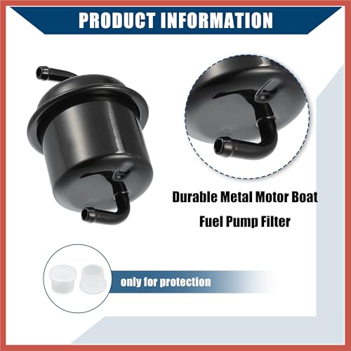 ACROPIX Boat Fuel Filter for Kawasaki STX-12F STX-15F JT1200 JT1500 Series Fuel Pump with Input Output/Personal Water Craft Fuel Filter 4 Stroke/Durable Metal / 1 Pcs Black Car Parts