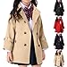 Kids Double Breasted Trench Coat Lapel Long Sleeve Loose Windbreaker Jackes Outerwear for Girls Boys 1-13 Years