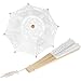 FAMKIT Parapluie en dentelle + parasol éventail pour femme - Décoration de fête ou de photographie