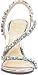 Jessica Simpson Women's Jaycin Embellished Heeled Sandal, Silver/Clear, 7