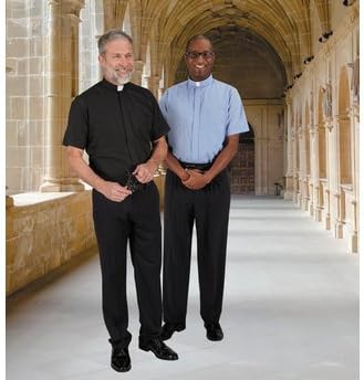 Religious Supply Toomey Summer Comfort Short Sleeve Clergy Shirt Black