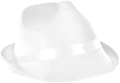 Dress Up Party Costume FEDORA Hat (White)