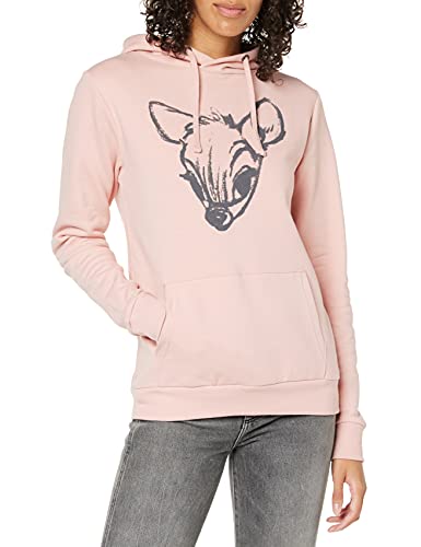 Disney Bambi Face Sketch Sudadera con Capucha, Rosa (Dusty), 36 para Mujer
