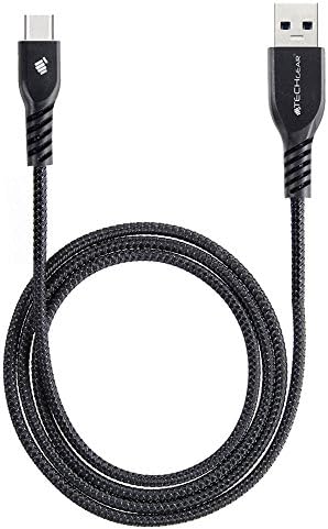 TECHGEAR USB-C Kabel 1m – Nylon Geflochten, Für IPad, Samsung, Huawei & Mehr