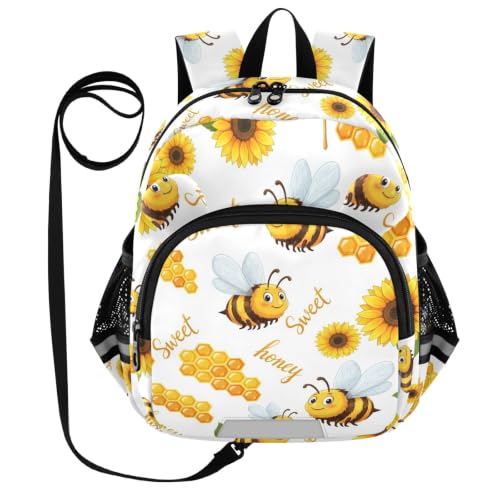 Sac à dos enfants abeilles et tournesols idéal pour les sorties au parc