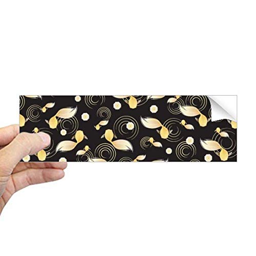 Adhesivo rectangular para coche impermeable con motivo floral Ripple Flowers