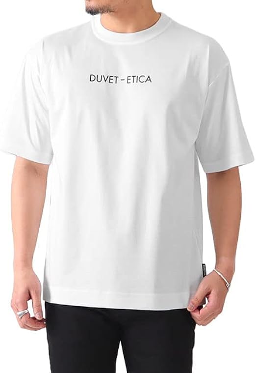 Amazon 限定モデル Duvetica デュベティカ Giudecca Dieci ハイテクコットン Wロゴ Tシャツ 半袖tシャツ メンズ Tシャツ カットソー 通販