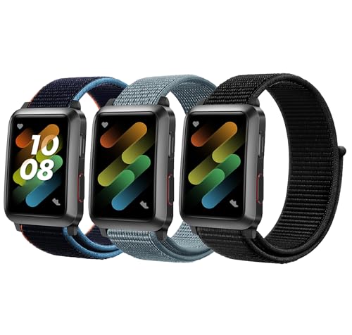 Nylon Sport Loop Band Compatible with Apple Watch Bands 49mm 46mm 38mm 40mm 41mm 42mm 44mm 45mm, Women Men Braided Elastic Replacement Band for iWatch Ultra 3 2 1 Series 11 10 9 8 7 6 5 4 3 2 1 SE by OLMAQO - Used condition - US$12.77