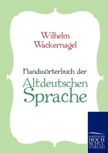 Preisvergleich Produktbild Handwörterbuch der Altdeutschen Sprache