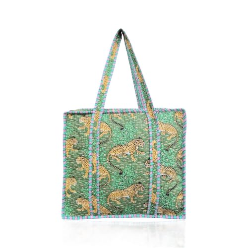 COTSILER Tote Bags Women Lightweight Travel Bag Purse Cotton Shoulder Tote Bag For Shopping Grocery & Beach Bag (Design No 41)