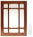 Heath Zenith SL-7611-03 Wireless Doorbell Kit with 150ft. range and Wood covering for Chime Brown