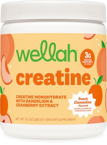 Wellah Wellah Creatine for Women (Clementine Peach) 50 Servings, 3g Per Serving sold by Nutricost - Amazon Seller - US