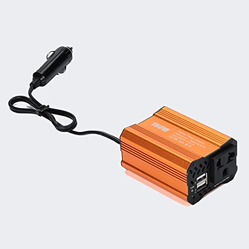Inversor, Inversores de Corriente 150W Coche Inverter 12V Gire 110V / 220V Cargador de automóvil Boost(Golden12V 110V-150W)